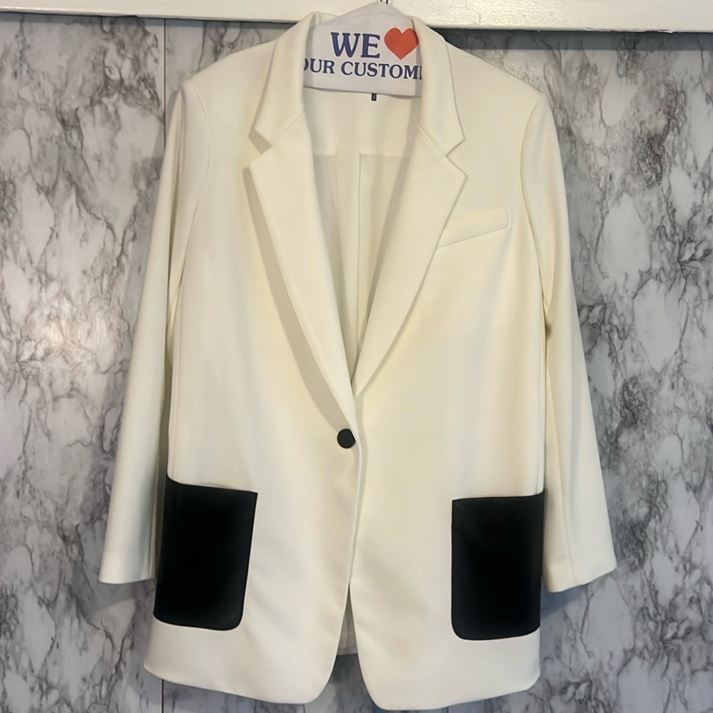 White long DKNY blazer